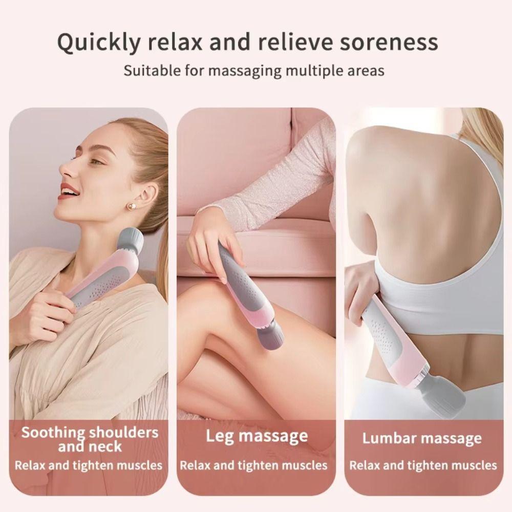 Portable Handheld Massage Device USB Rechargeable Electric Massage Hammer  Travel