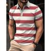 Men's Short Sleeved Lapel 3D Digital Print
