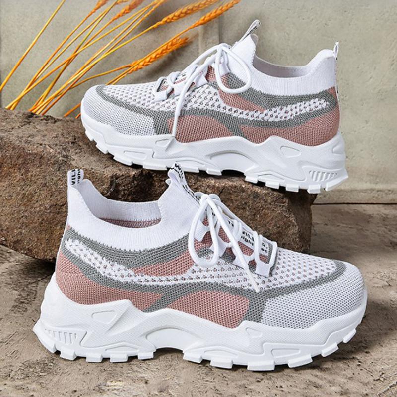 Women Sneakers Shoes Fashion Women Vulcanized Shoes High Quality Flats ShoesWomen Walking Blatform Plus Size  Mujer