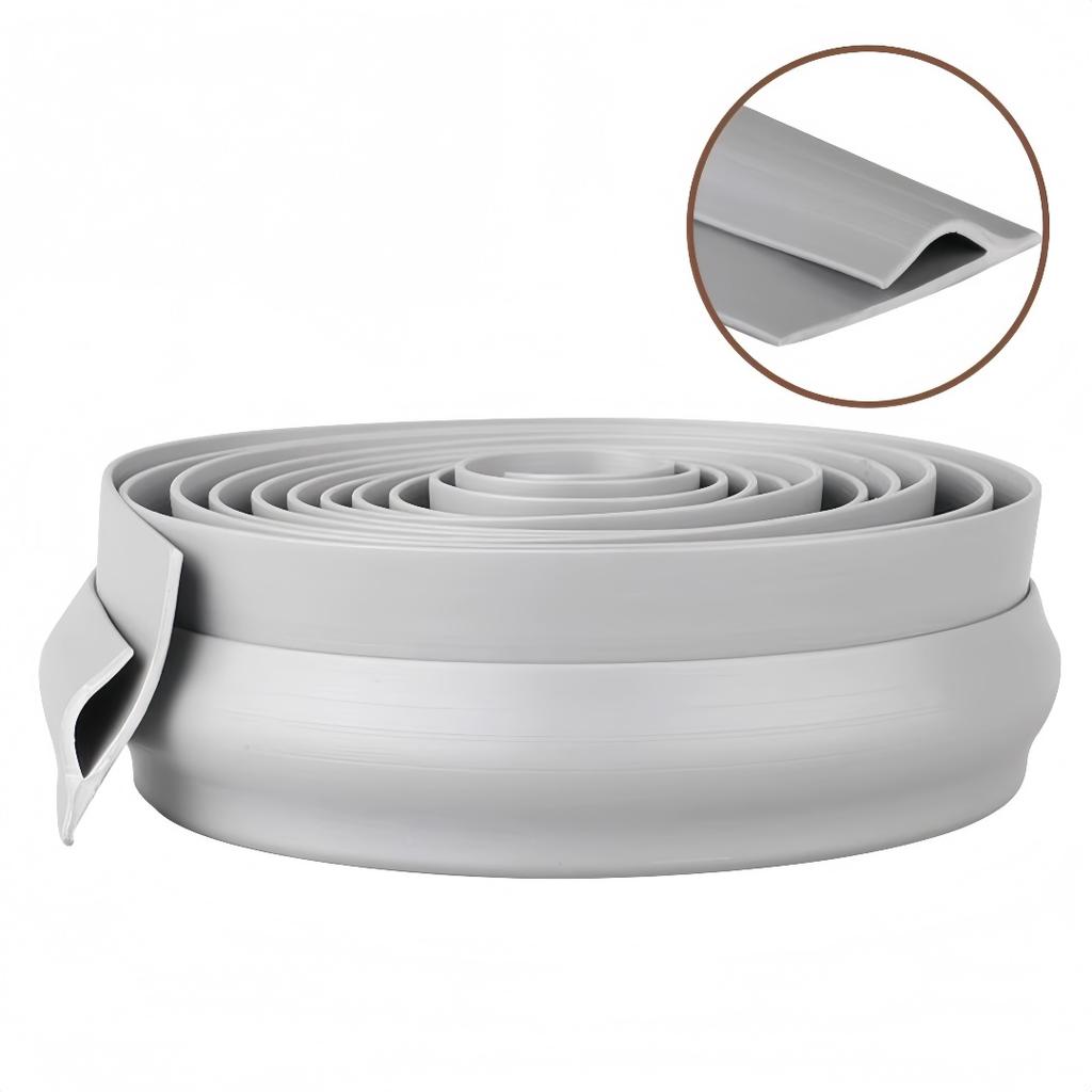 1pc PVC Carpet Edge Trim Strip Self Adhesive Flexible Floor Transition Strip Cuttable Waterproof Wood Tile Laminate Transition C