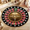 Roulette-Themen-Rundteppich für Spielzimmer, runder Teppich für Zuhause, Sofa, Schlafzimmer, Geschenk