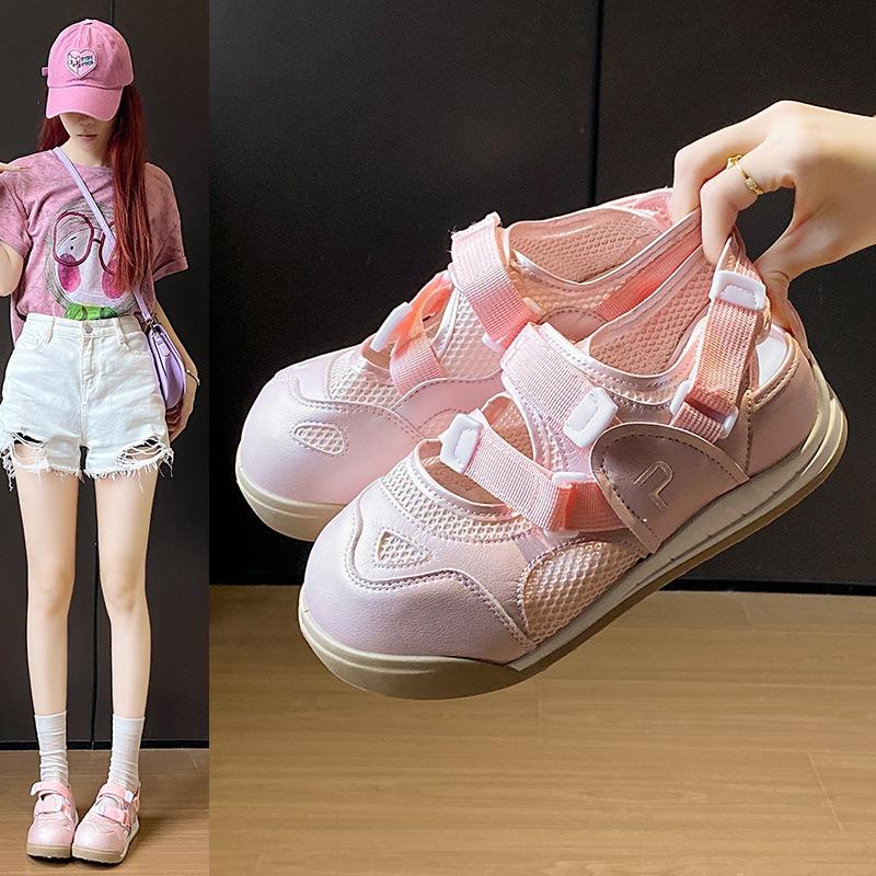 

New Style of Shoes Velcro Shoes Casual and Versatile Sneakers 35 серый