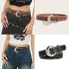 Half Circle Metal Pin Buckle Hand Woven Rope Womens Belt Clothing Accessories