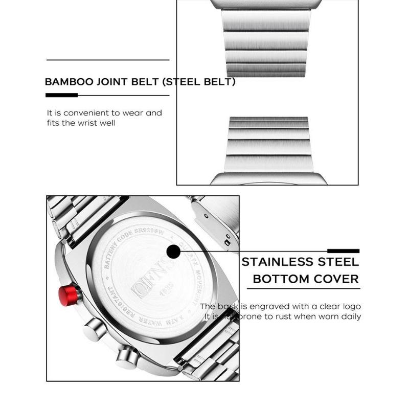 Módní pánské náramkové hodinky Chronograf Datum Vodotěsné Svítící Pánské hodinky Nerezová ocel Luxusní Křemenné Pánské hodinky