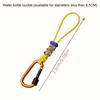1pc Multifunctional Outdoor Camping Accessory, Durable Braided Rope Keychain with Anti-Loss Strap and Water Bottle Hook Hiking