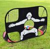 Children's soccer goal, portable, self-folding target mat, 2 in 1