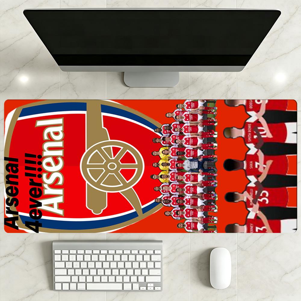 Arsenal Football Player Gaming Mouse Pad Gamer Mousepad HD Print Desk Pad Non-Slip Rubber Base Office Desk Accessory