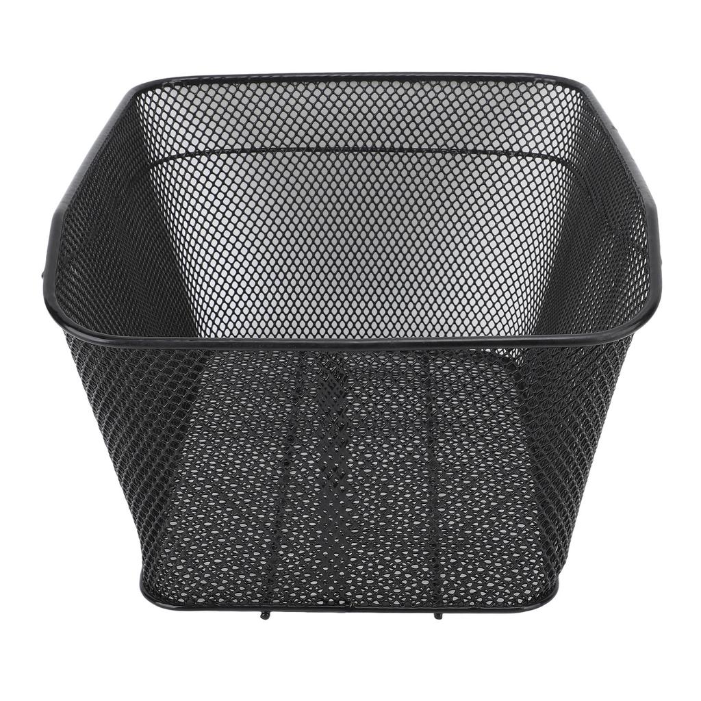 Rear Bike Basket High Strength Metal 44lb Load Bearing Large Capacity Metal Bike Basket Rear for Replacement Storage