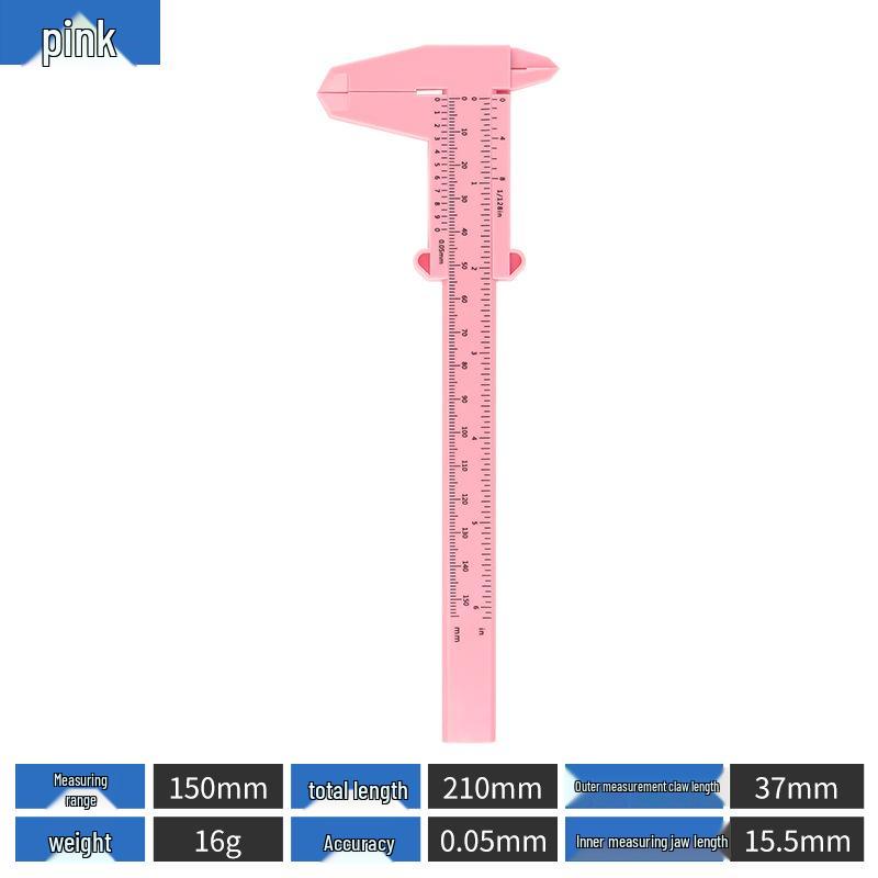Plastic Vernier Caliper for Eyebrow Shaping and Microblading (80/150mm)