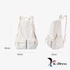 Mochila de viaje unisex BEIPRIL Liner Ivory Daily para estudiantes y profesionales.