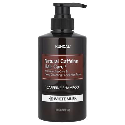 Natural Caffeine Hair Care+, Shampoo mit Koffein, für alle Haartypen, weißer Moschus, 16,9 fl oz (500 ml)