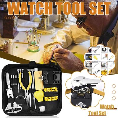 Watch Tool Set Watch  Set  Watch Maker Tool Nylon Case Black