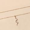 Multi-layer snake necklace jewelry pendant versatile niche alloy women's collarbone chain snake chain