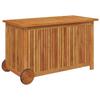 VidaXL Boîte de rangement de jardin avec roues 90x50x58 cm Bois acacia, mobilier de jardin, mobilier de terrasse, coffre de 319711
