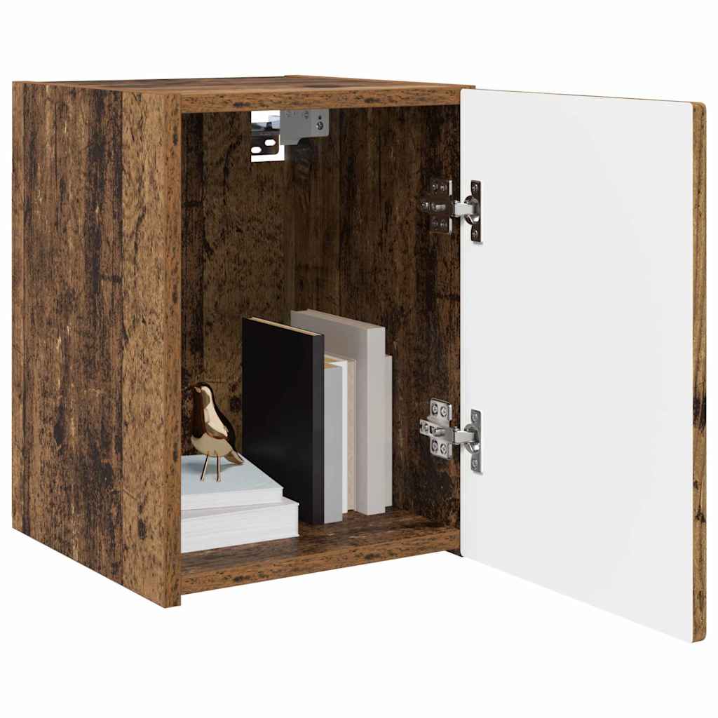 Wall Mounted TV Cabinet Reclaimed Wood Look 30 X 31 X 40 Cm Engineered Wood