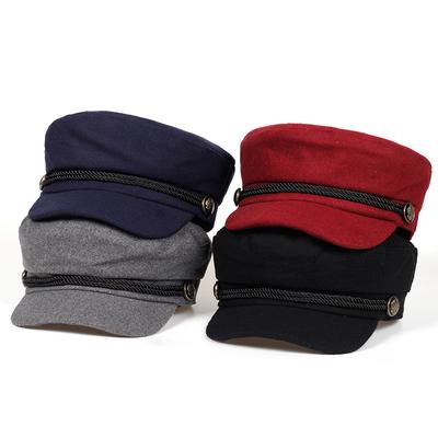 Malbaba Ladies Hat Autumn and Winter Retro Warm Fashion Hexagon Beret Dome Winter Warm Berets Winter Retro Jazz Hat