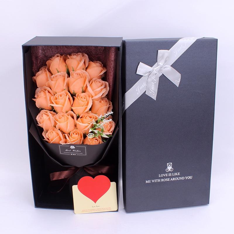 Romantic Valentine's Day Eternal Flower 18 Soap Rose Bouquet Gift Box Mother's Day Birthday Gift