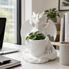 3D Printed Succulent Plant Flowerpot Gothic Style Desktop Ornaments Dragon Planter Pot  Table