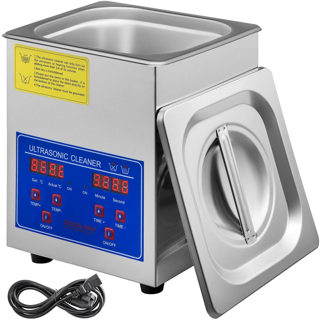 Ultrasonic Cleaner 1.3L Ultrasonic Cleaning Device with Heater Timer 60W