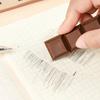 Chocolate Shaped Eraser Soft Eraser Clean Wipe Correction Eraser Less Debris No Smudge Pencil