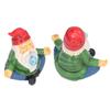 Meditating Dwarf Ornament Resin Hand Craft Garden Zen Gnome for Patio Backyards Decoration