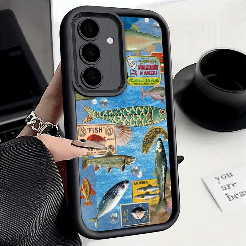 Phone Case for Samsung Galaxy S26 S25 Ultra S24 FE Discounted Salted Fish Shell S23 Plus S22 + S21 S20 5G Soft Silicone Funda