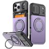 WEFOR for iPhone 17 16 15 14 13 12 Pro Max 11 Case with Card Holder & Kickstand & Slide Camera Lens Cover & Wallet Rugged Cover
