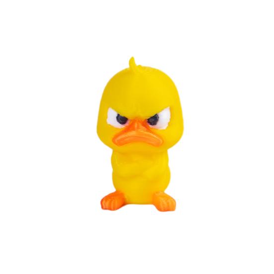 3D-gedruckte kleine gelbe Enten, niedliche gelbe Entenfigur für Schreibtischdekoration, Enten-Miniaturfiguren für Mikrolandschaften, lustige Geschenkideen