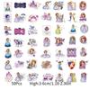 Disney Sofia Diy Waterproof Sticker Set For Guitar Suitcase Decor 50 Pieces