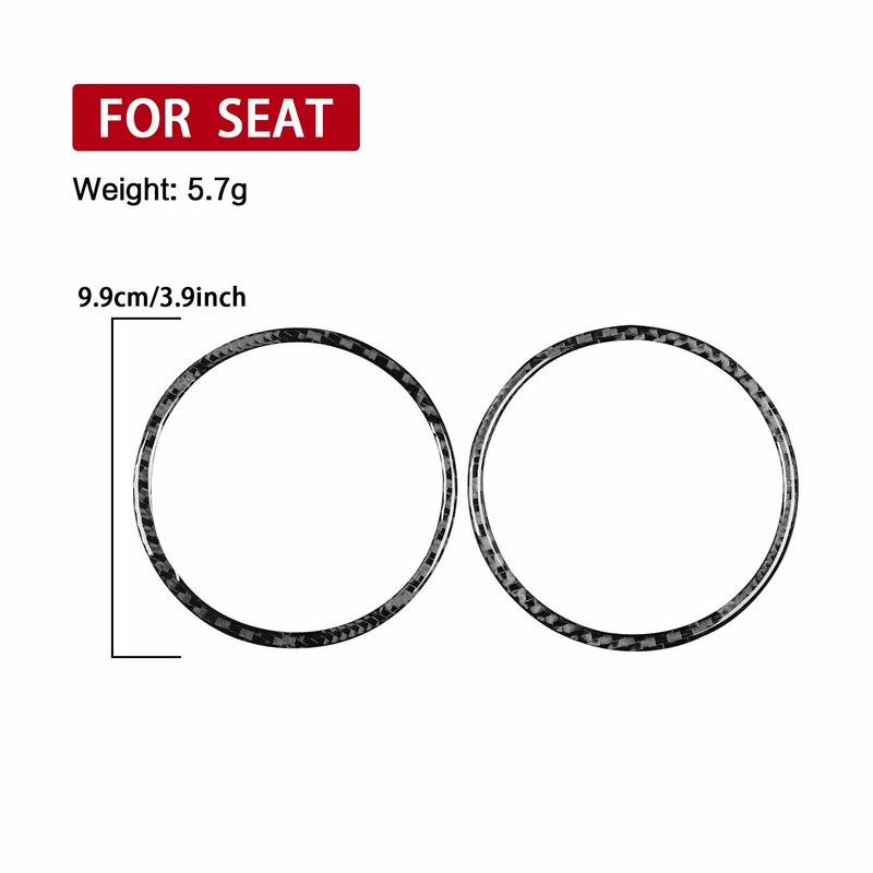 For SEAT Leon MK2 1P Cupra FR 2005—2012 Front Groove Sides Air Outlet Vent Panel / 3K Carbon Fiber+ Resin / 3mm Anti-Scratch