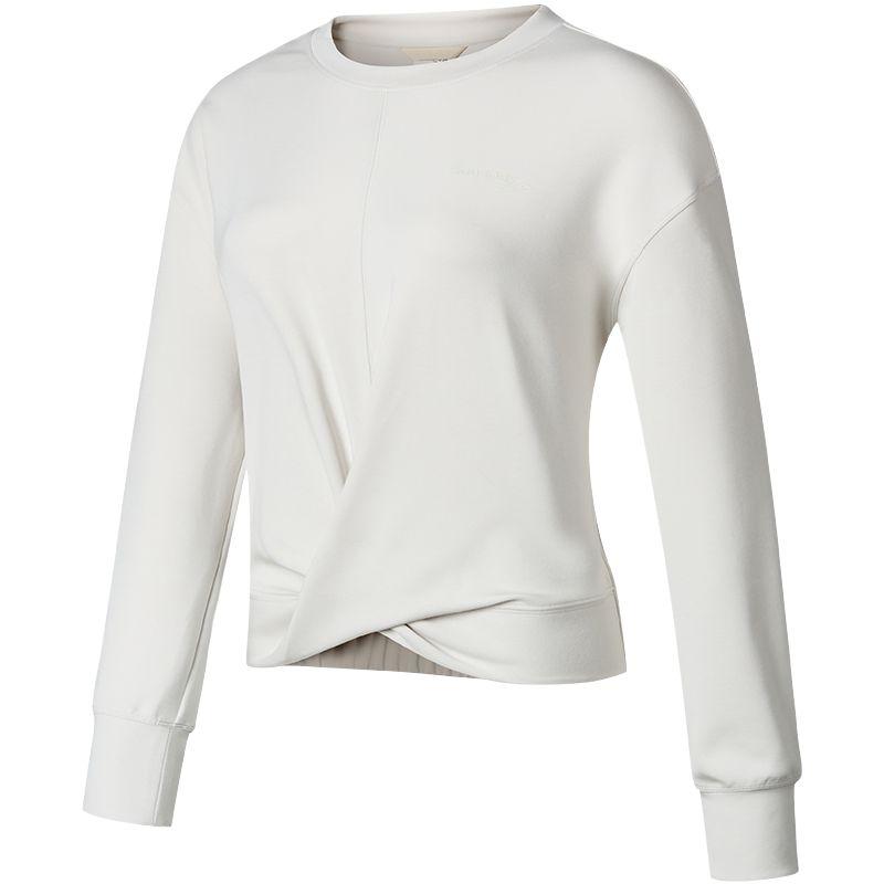 Saucony Модный Минималистичный Трикотажный Топ с Коротким Рукавом Женские топы Лунно-Белый SA1259LT04L-WT032 S