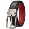 Fashion Perforated Belt, Men'S Pin Buckle Belt, First Layer Cowhide Belt Ly35-25939-5