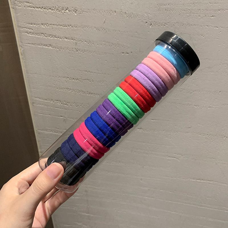 Hochwertiges schwarzes Haarband: Haltbares, nicht einschneidendes, elastisches Gummiband für Frauen, koreanischer Stil