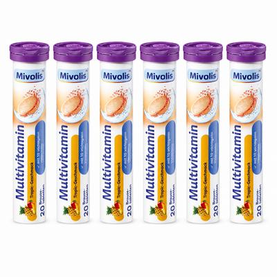 MIVOLIS Německý multivitamin Šumivé vitamíny 4 balení 20 kusů 6 ks 20 tablet