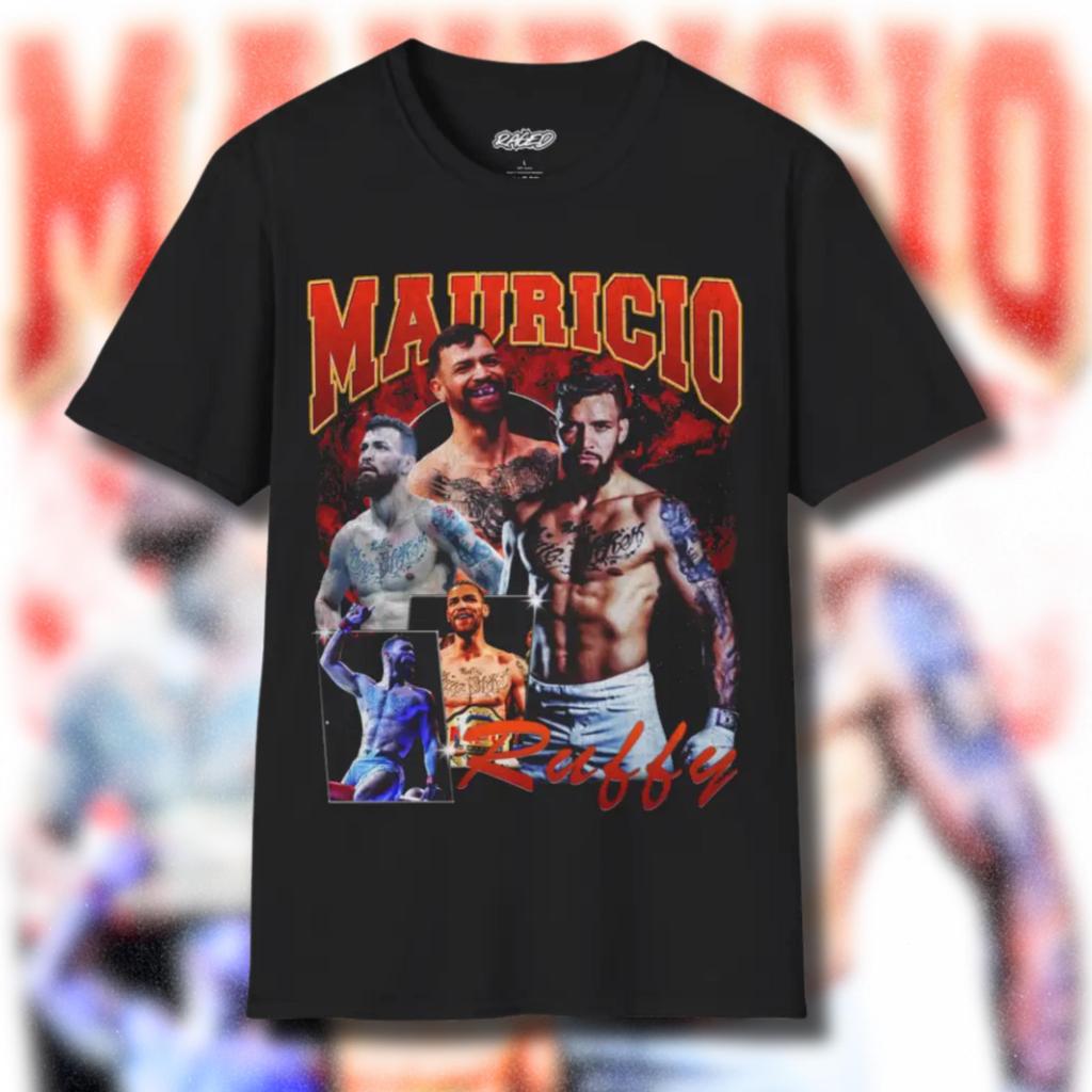 2026 Summer UFC Mauricio Ruffy Fighting Graphic Tshirt Women Sports Cotton Short Sleeve Loose Leisure Fitness Shirt Unisex