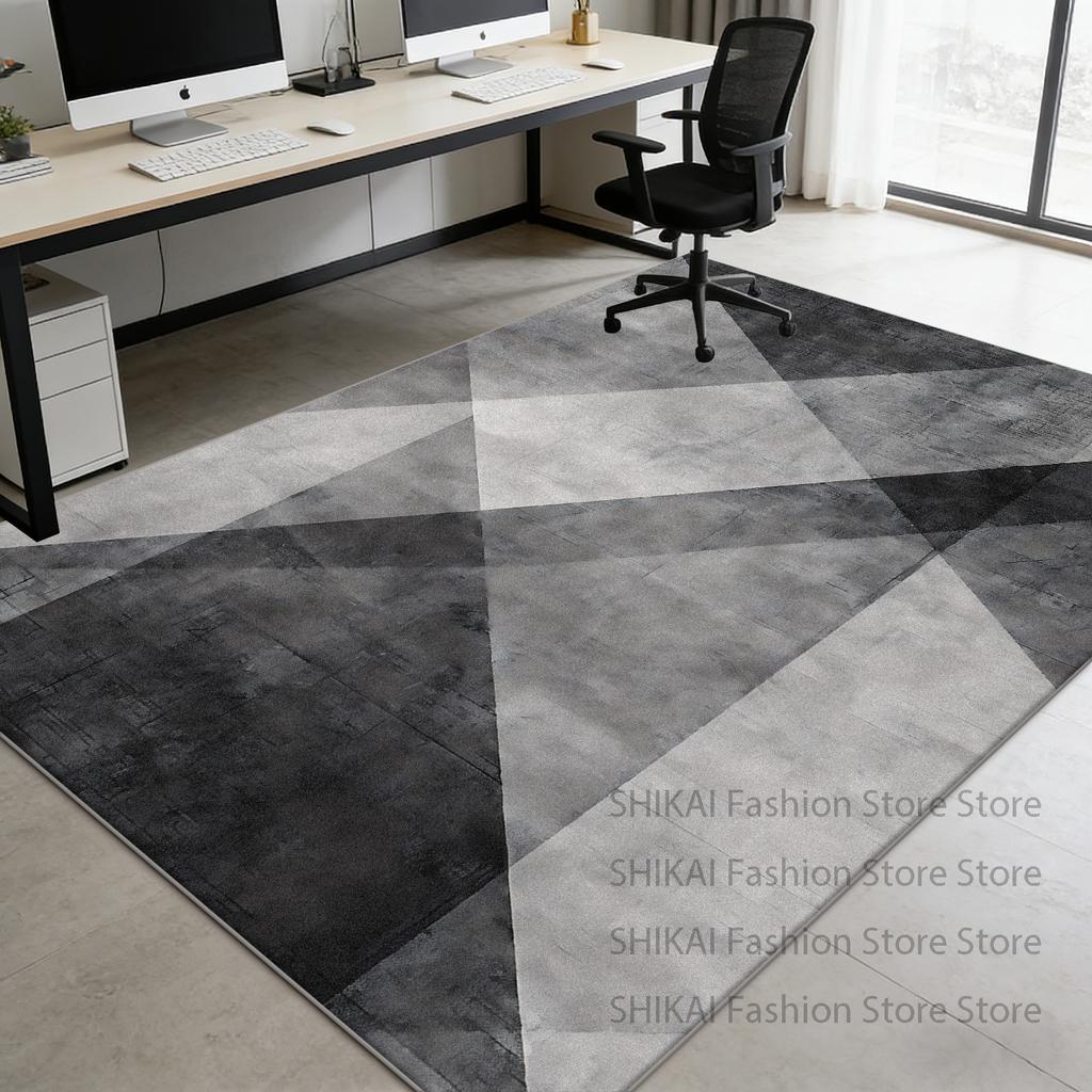 Modern Minimalist Style Washable Office Chair Mats Decoration Bedroom Bedside Antiskid Rug Large Area Foldable Lint-free Carpets