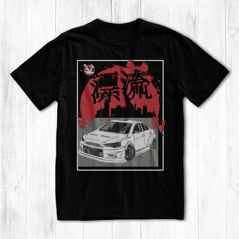 Унисекс футболка JDM Japan, футболка с графикой стрит-рейсинга S