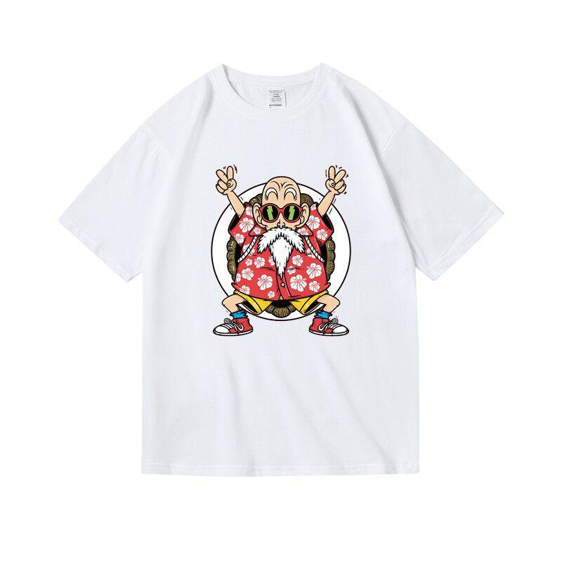 T-shirt Dragon Ball Maestro Muten Arti Marziali Grande Maestro Unisex Cotone Casual Manica Corta Uso Quotidiano Grafica Vintage Top