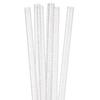 50x Transparent Plastic Reusable Straight Drinking Straws