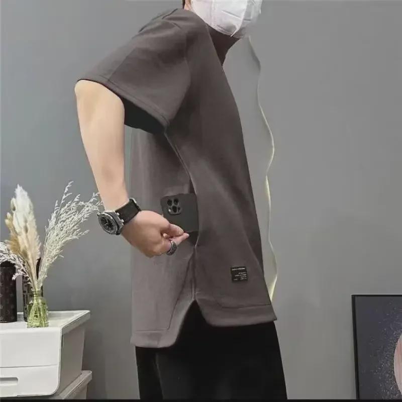 Men's Summer Slim Fit Cool Breathable Short-Sleeve Round Neck Top