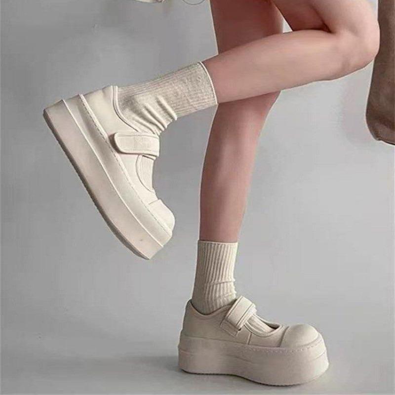 Zhao Ruth Summer Cool Breathable Ugly Cute Muffin Velcro Little White Shoes Women's New Niche Board Shoes