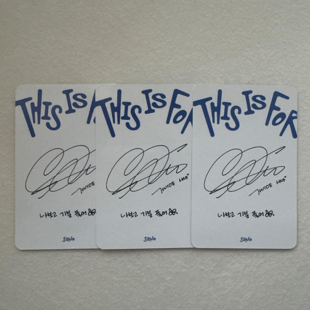 [USED] TWICE Sana This is for enclosed trading card