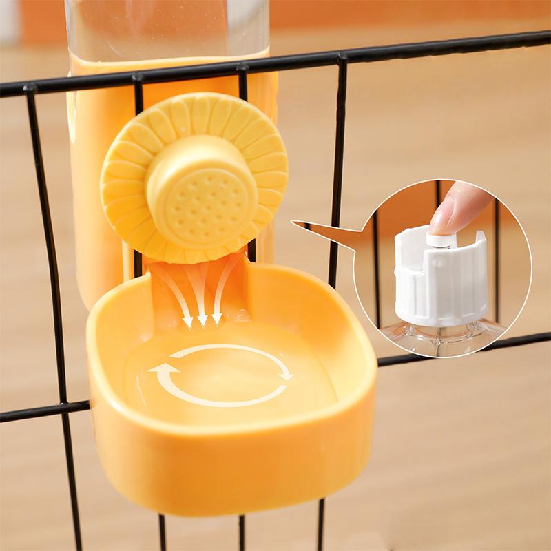 Automatic Pet Feeder Cage Hanging Bowl Water Bottle Food Container Dispenser For Puppy Cats Rabbit Birds Pet Feeding Product