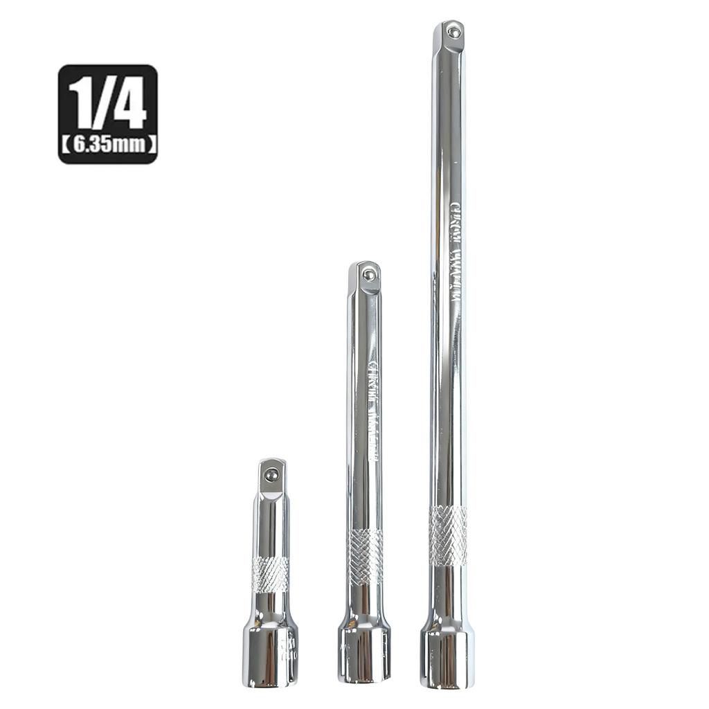 3pcs Socket Extension Bar Set 1/4" 3/8" 1/2" Drive Long Extension Rod for Ratchet Wrench Automotive Repair Tool Accessories