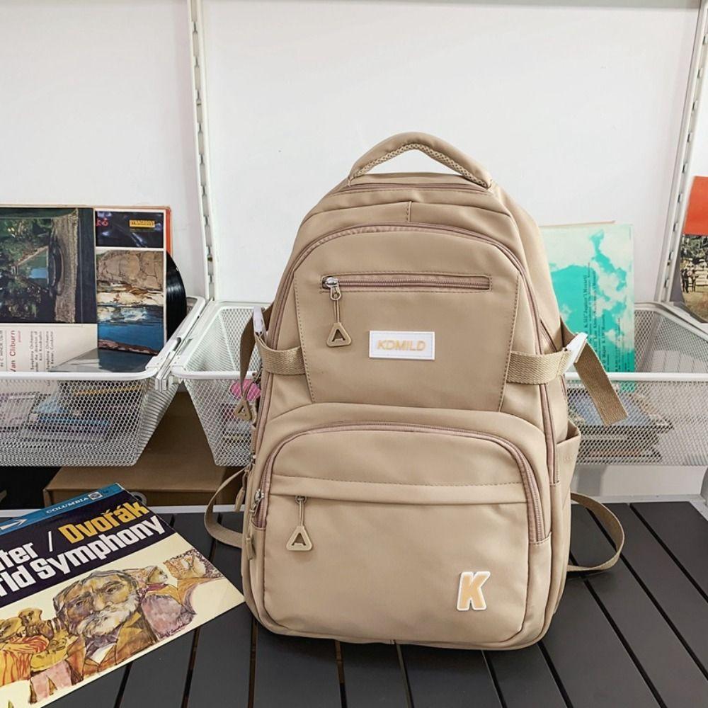 

Nylon Backpack Bags Large Capacity Travel Backpack Leisure Time School Bags Student хаки