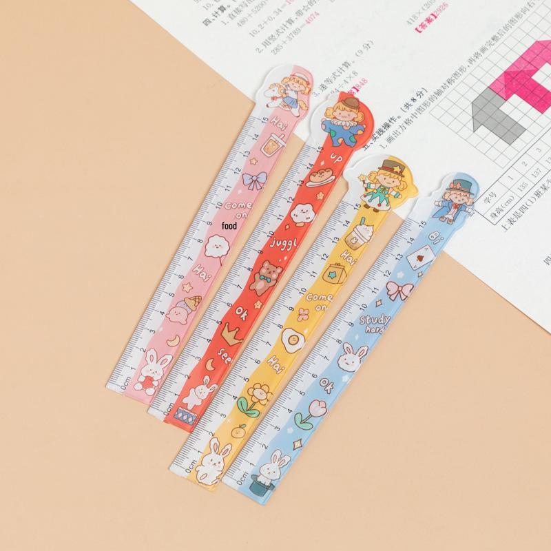 Cartoon Alien 15cm Ruler for Primary School Students - Cute and Stylish Measurement Tool for Learning and Drawing
