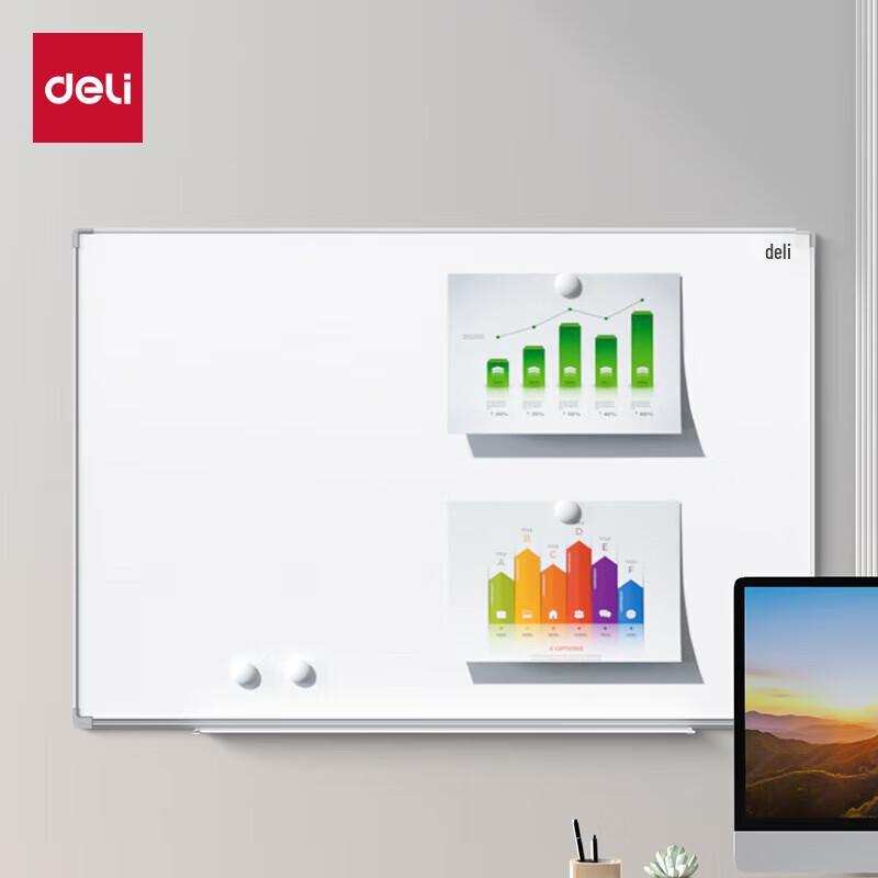 Deli MB105 Magnetic Wall-Mounted Whiteboard 90x60cm