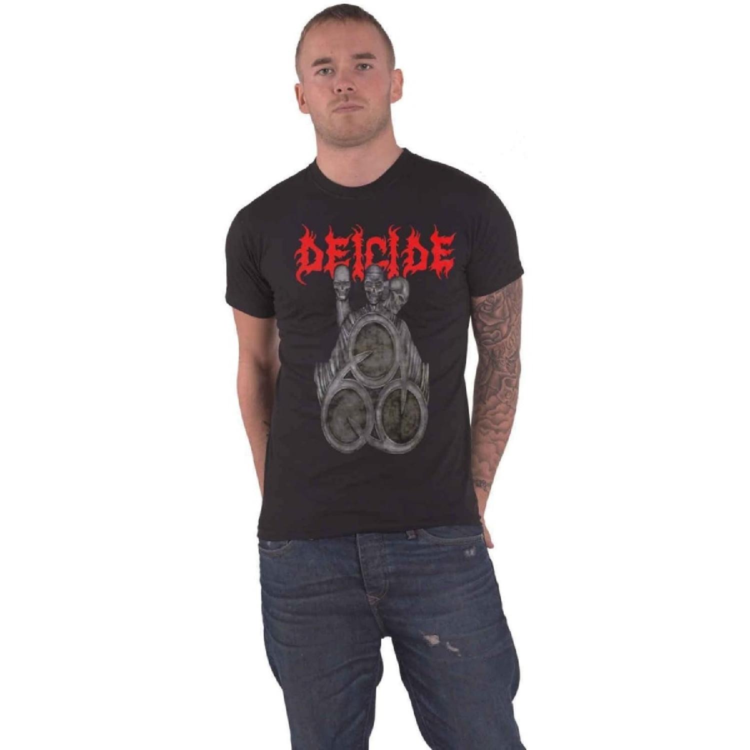 Deicide T Shirt In Torment In Hell Band Logo New Official Mens Black S