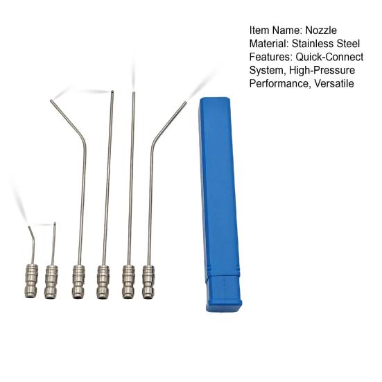 Hochdruckreiniger-Düsensatz Schnellkupplungssystem Reinigungsdüse AC-Reinigung Edelstahl-Verlängerungsrohr mit Mehrfachsprühmodi