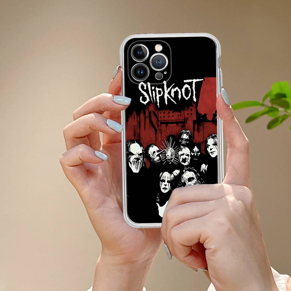 

Band Cool-S-SlipknotS-S Transparent TPU Phone Case For IPhone 17 11 12 13 14 15 16 Pro Max 16 Plus Cover iPhone 11 pro